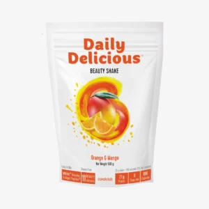 Daily Delicious Beauty Shake orange and mango coral club